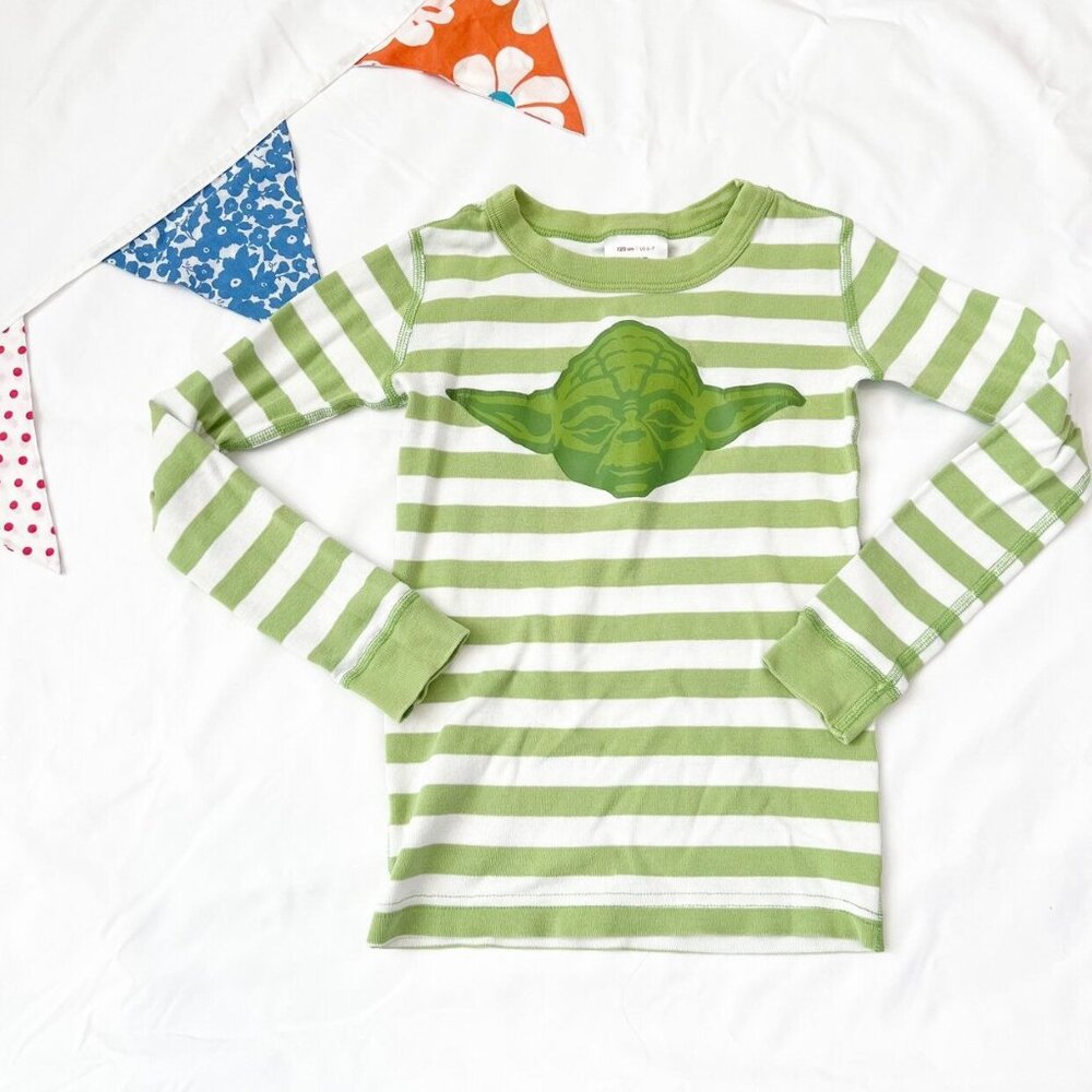 Hanna Andersson Star Wars Yoda Pajama Top Size 6-7